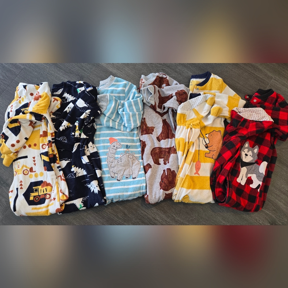 5T Carter pajamas lot of 6